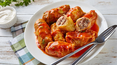 Stuffed Cabbage Rolls with GoSkinny Noodles Rice