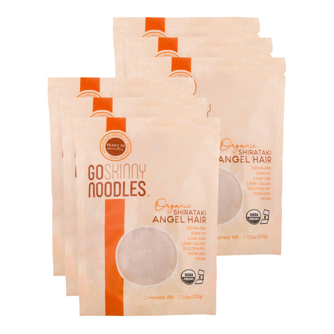 GoSkinny Noodles Angel Hair 6 Pack stack