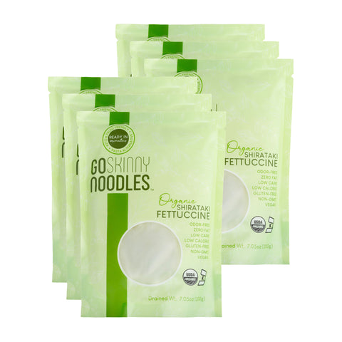 GoSkinny Noodles Fettuccine 6 Pack, stack