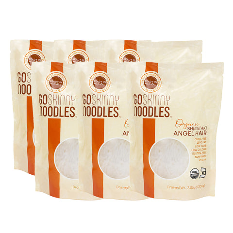  It's Skinny Organic Variety Pack - Low Carb & Keto Pasta  Noodles: Konjac & Shirataki Noodle (Angel Hair, Spaghetti, Fettuccine,  Rice)